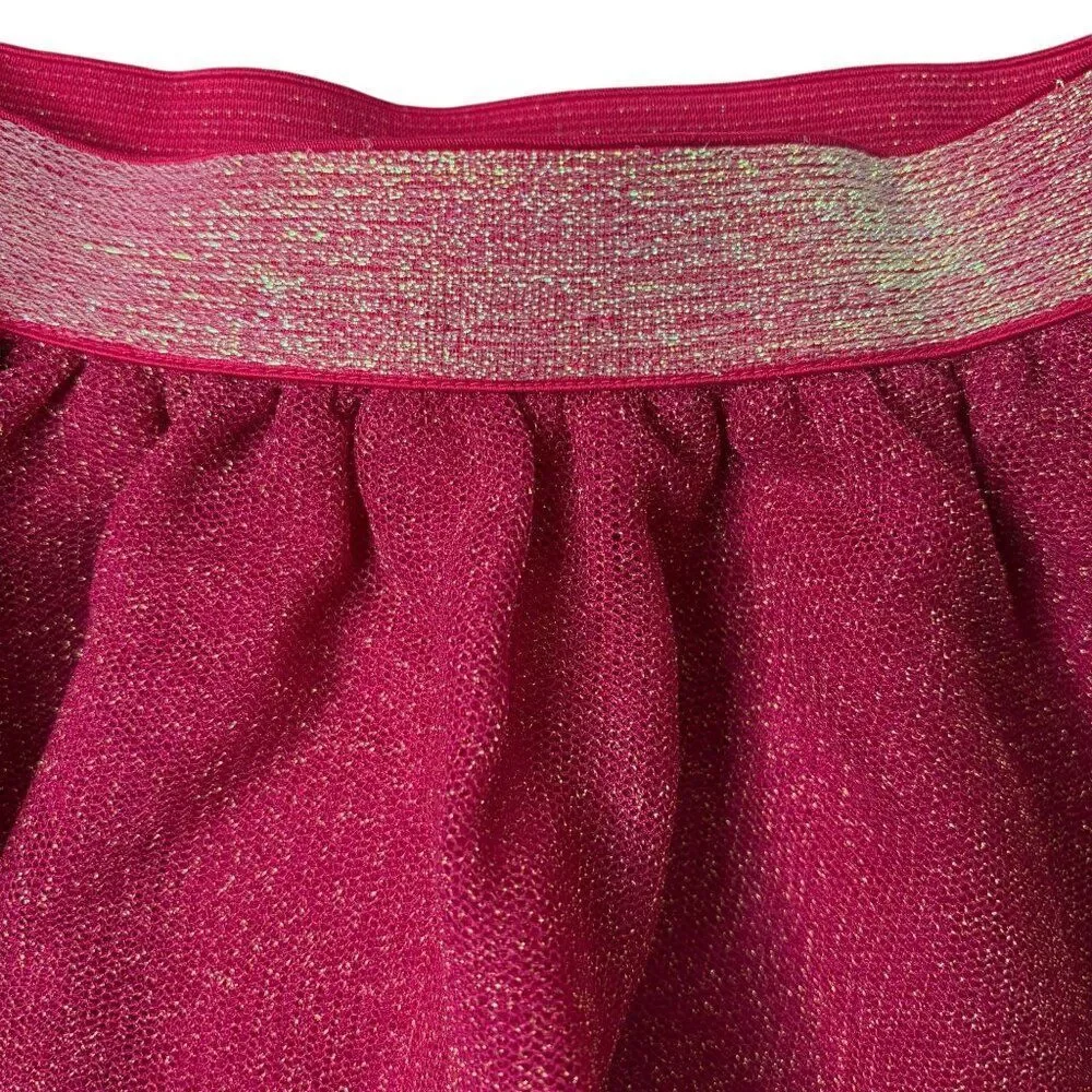 Gap kids Magenta Glitter Tule Skirt Size 6-7